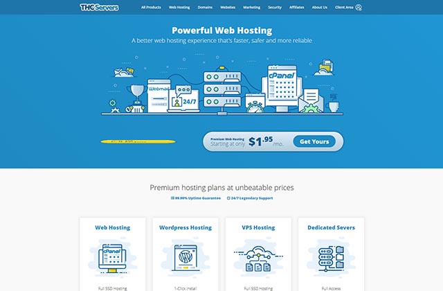 THCServers.com Cheap web hosting plans